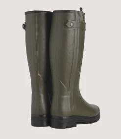 Men's Le Chameau Chasseur Wool Lined Boot In Dark Green