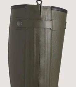 Men's Le Chameau Chasseur Wool Lined Boot In Dark Green