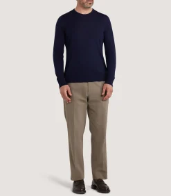 Men's Lightweight Travel Merino Crew Neck in Midnight
