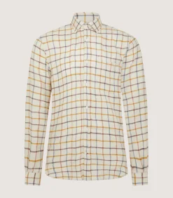 Men's Linen Flannel Tattersall Sporting Shirt