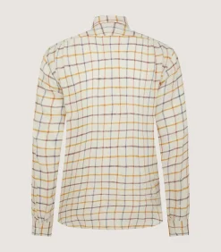 Men's Linen Flannel Tattersall Sporting Shirt