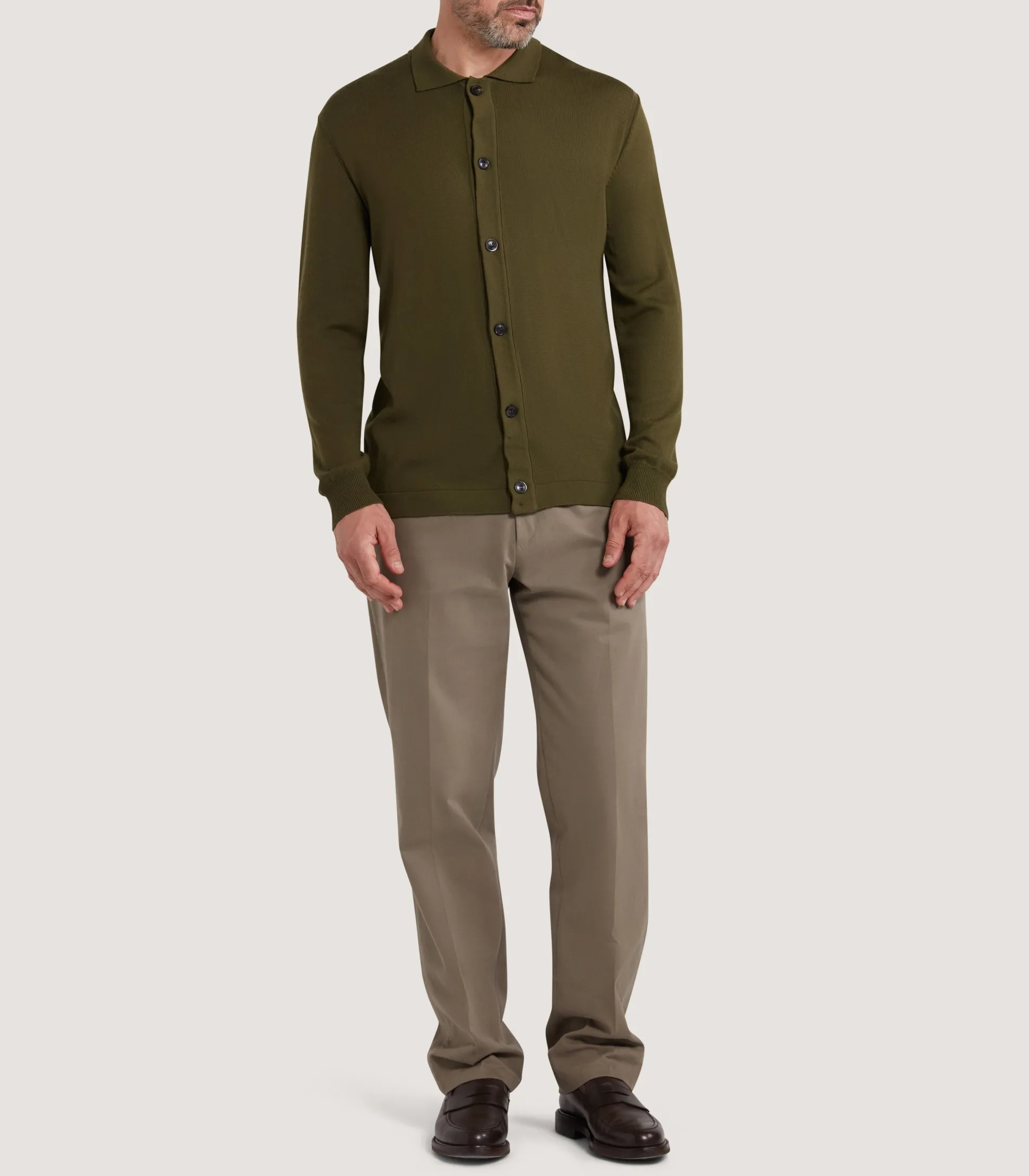 Men's Loden Audley Long Sleeve Polo