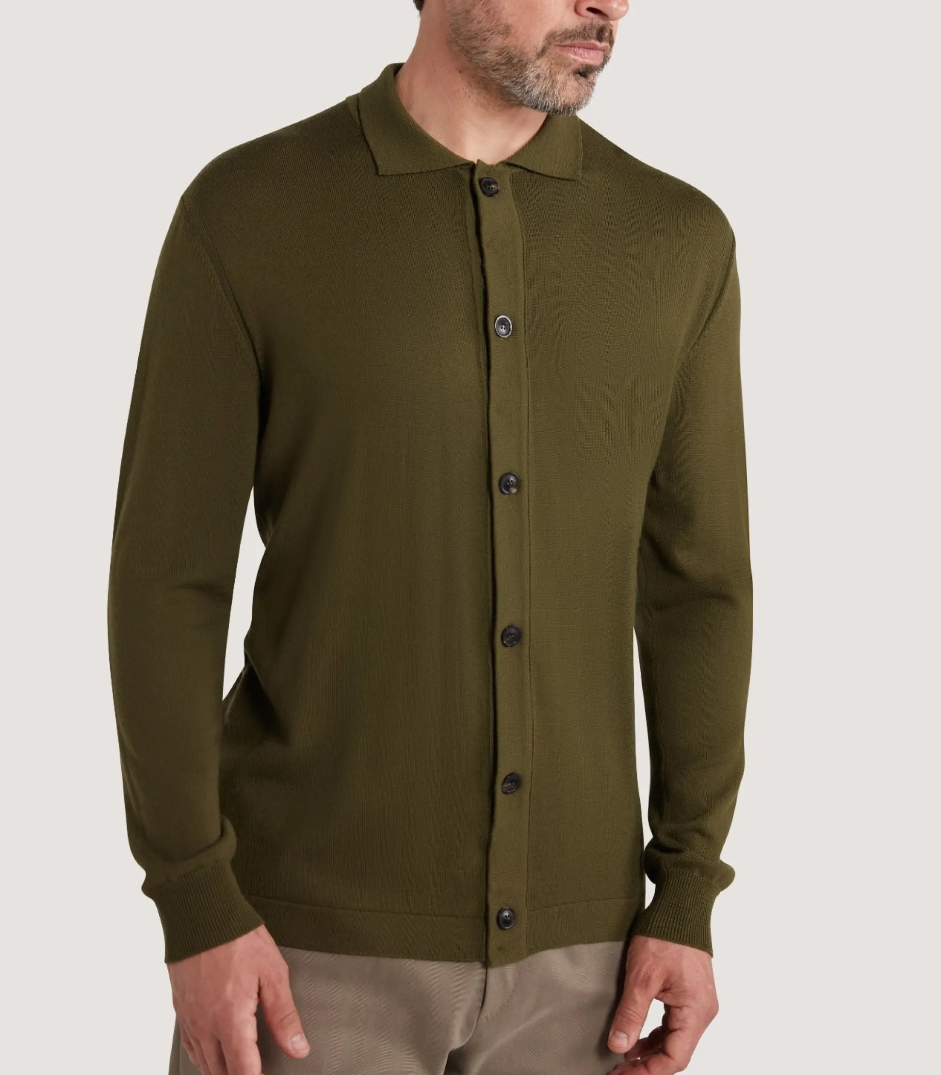 Men's Loden Audley Long Sleeve Polo