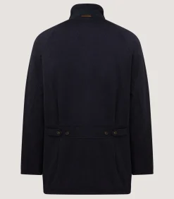 Men's Loden Raglan Field Coat in Navy