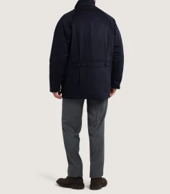 Men's Loden Raglan Field Coat in Navy