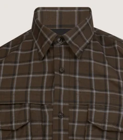 Men's Merino Field Shirt in Loden