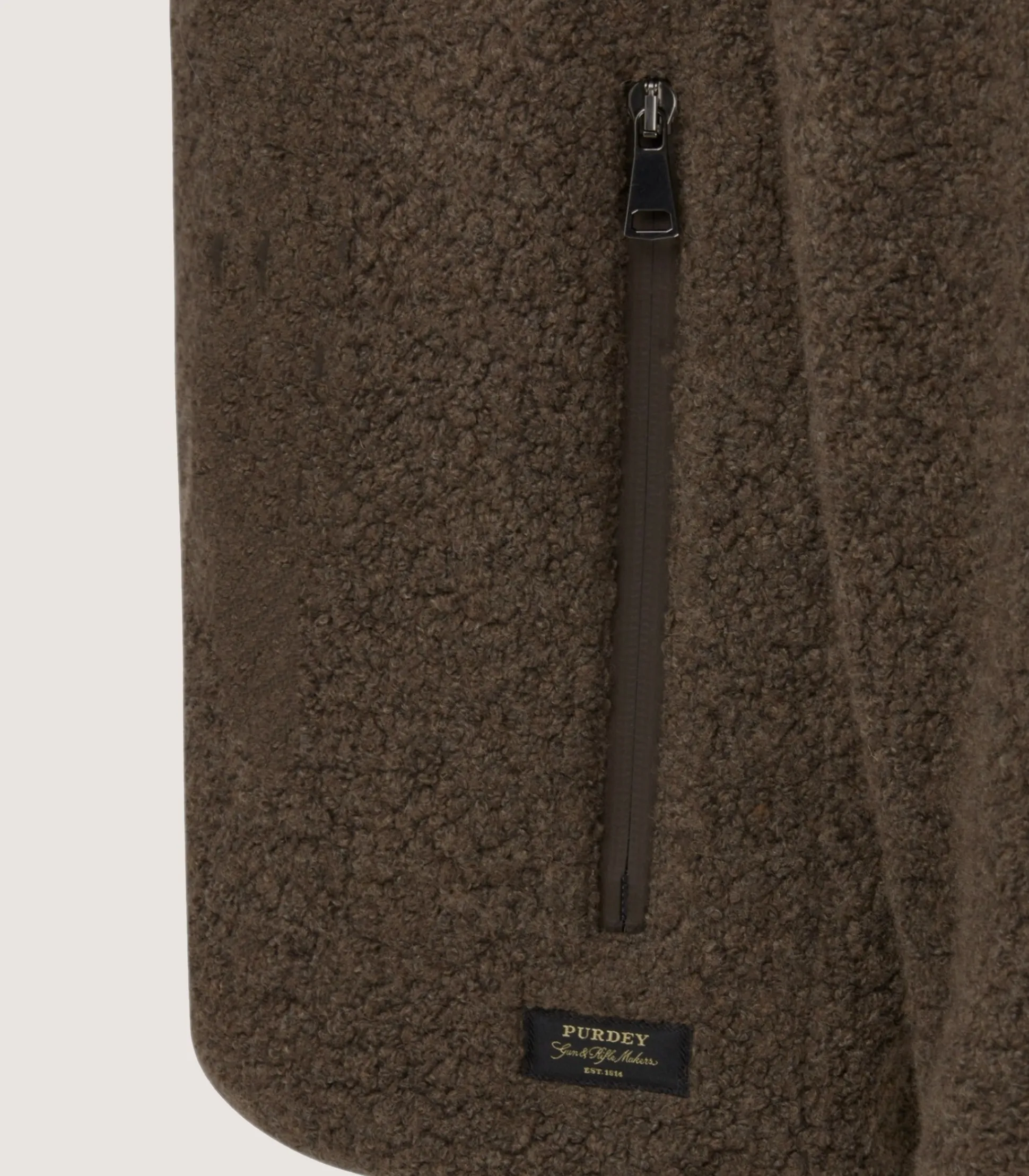 Men's Merino Lux Fleece Jacket In Walnut