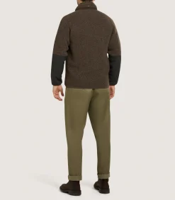 Men's Merino Lux Fleece Jacket In Walnut