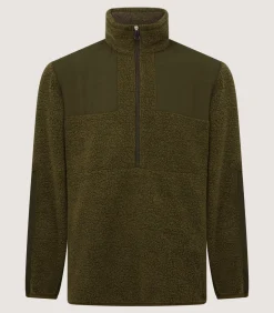 Men's Merino Lux Half Zip Sporting Fleece In Lichen