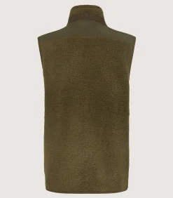 Men's Merino Purdey Fleece Gilet In Lichen