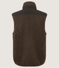 Men's Merino Purdey Fleece Gilet In Walnut