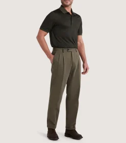 Men's Merino Tech Pique Polo in Loden