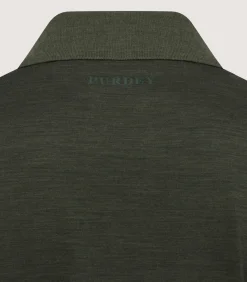 Men's Merino Tech Pique Polo in Loden