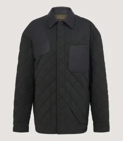 Men's Padded Barn Jacket In Loden