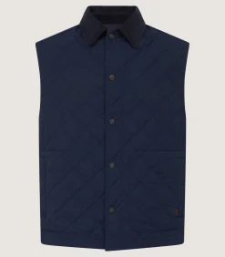 Men's Padded Purdey Gilet In Navy