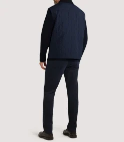 Men's Padded Purdey Gilet In Navy