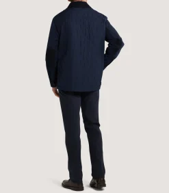 Men's Padded Purdey Jacket In Navy