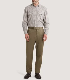 Men's Performance Twill Chino in Flax