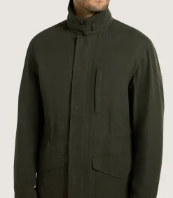 Men's Range Coat in Dark Olive