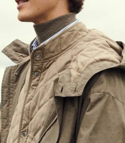 Men's Ridge Parka Jacket In Tobacco