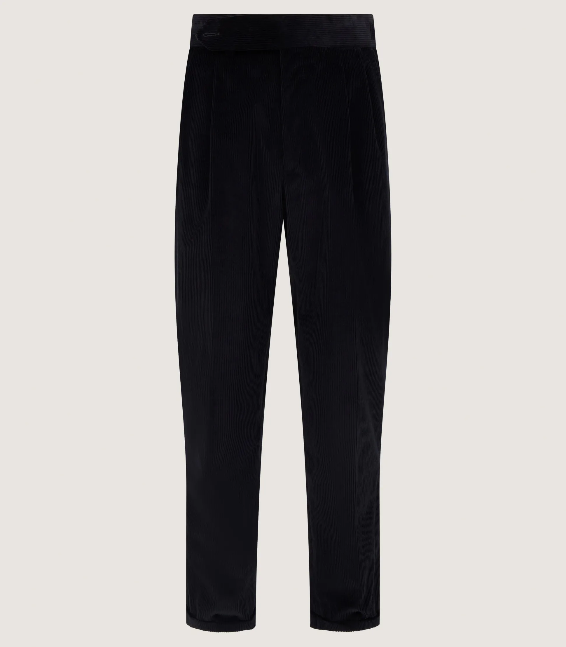 Men's Side Buckle Trouser In Black