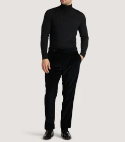 Men's Side Buckle Trouser In Black