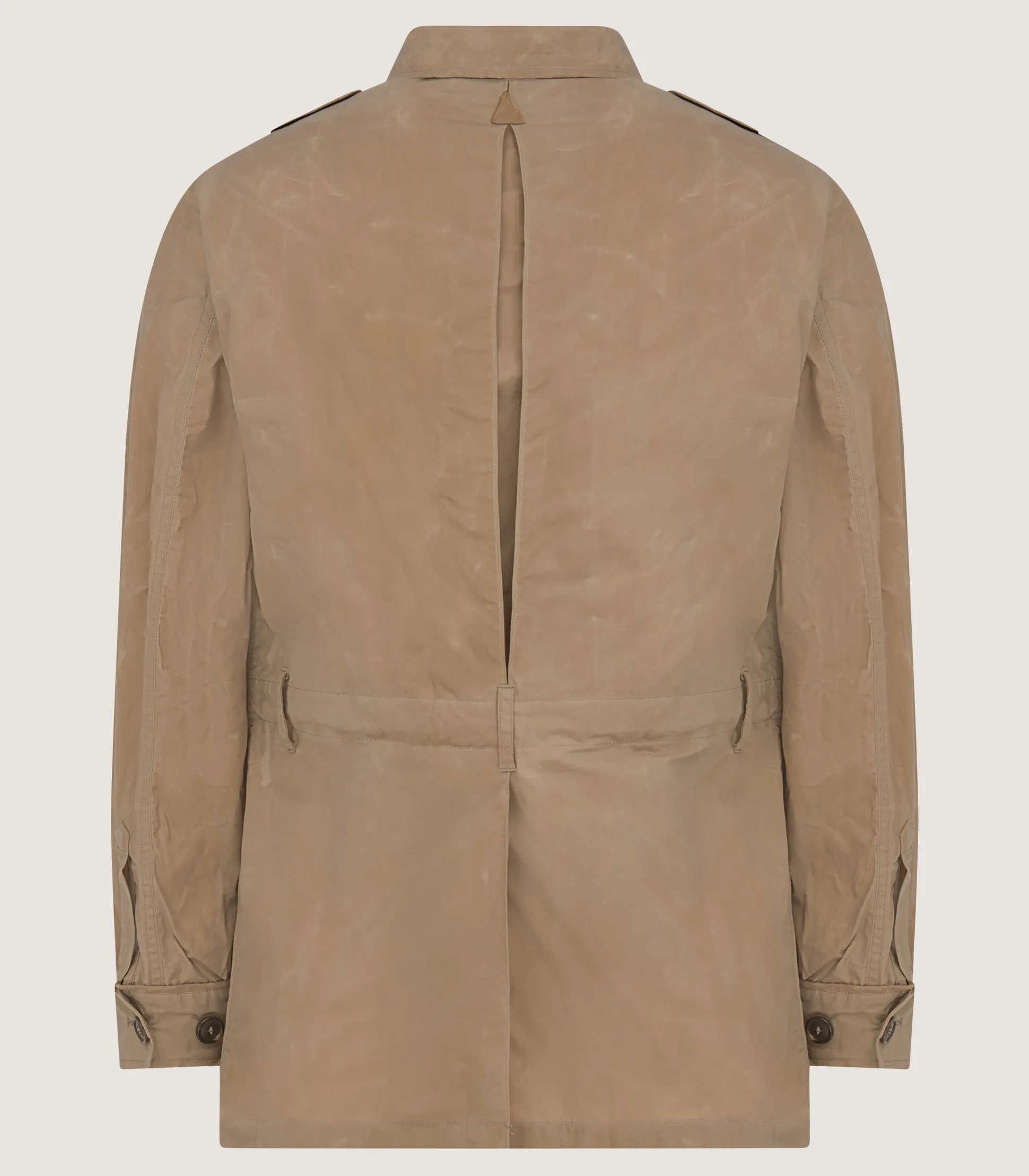 Men's Summer Dry Wax Safari Jacket In Taupe