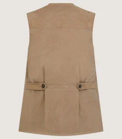 Men's Summer Dry Wax Sporting Vest In Taupe