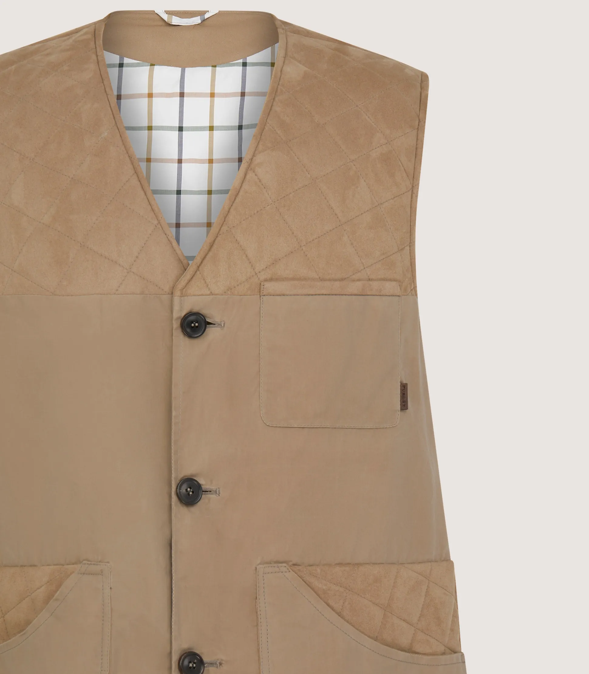 Men's Summer Dry Wax Sporting Vest In Taupe