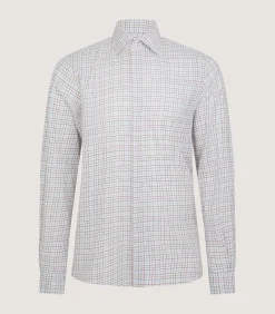 Men's Summer Sporting Half Tattersall Double Cuff Shirt