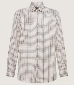 Men's Tattersall Sporting Shirt in Audley Red