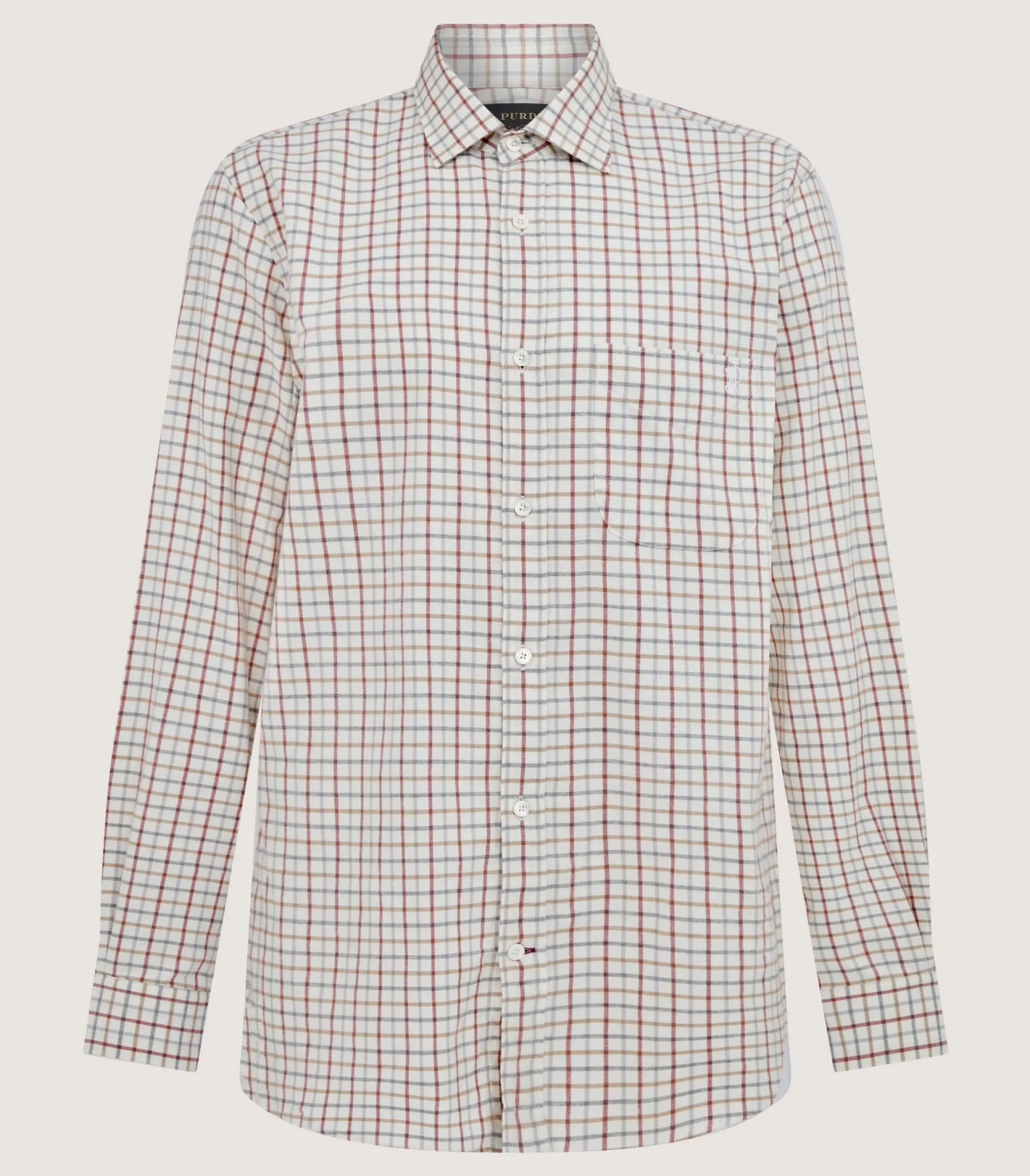 Men's Tattersall Sporting Shirt in Audley Red