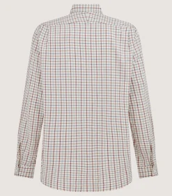 Men's Tattersall Sporting Shirt in Audley Red