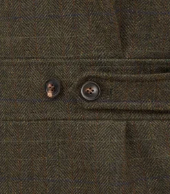Men's Technical Tweed High Collar Sporting Vest In Strathbeg
