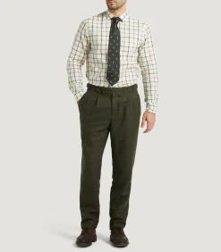 Men's Technical Tweed Two Pleat Sporting Trousers In Strathbeg