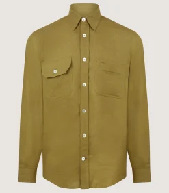 Men's Triple Pocket Shirt in Ochre