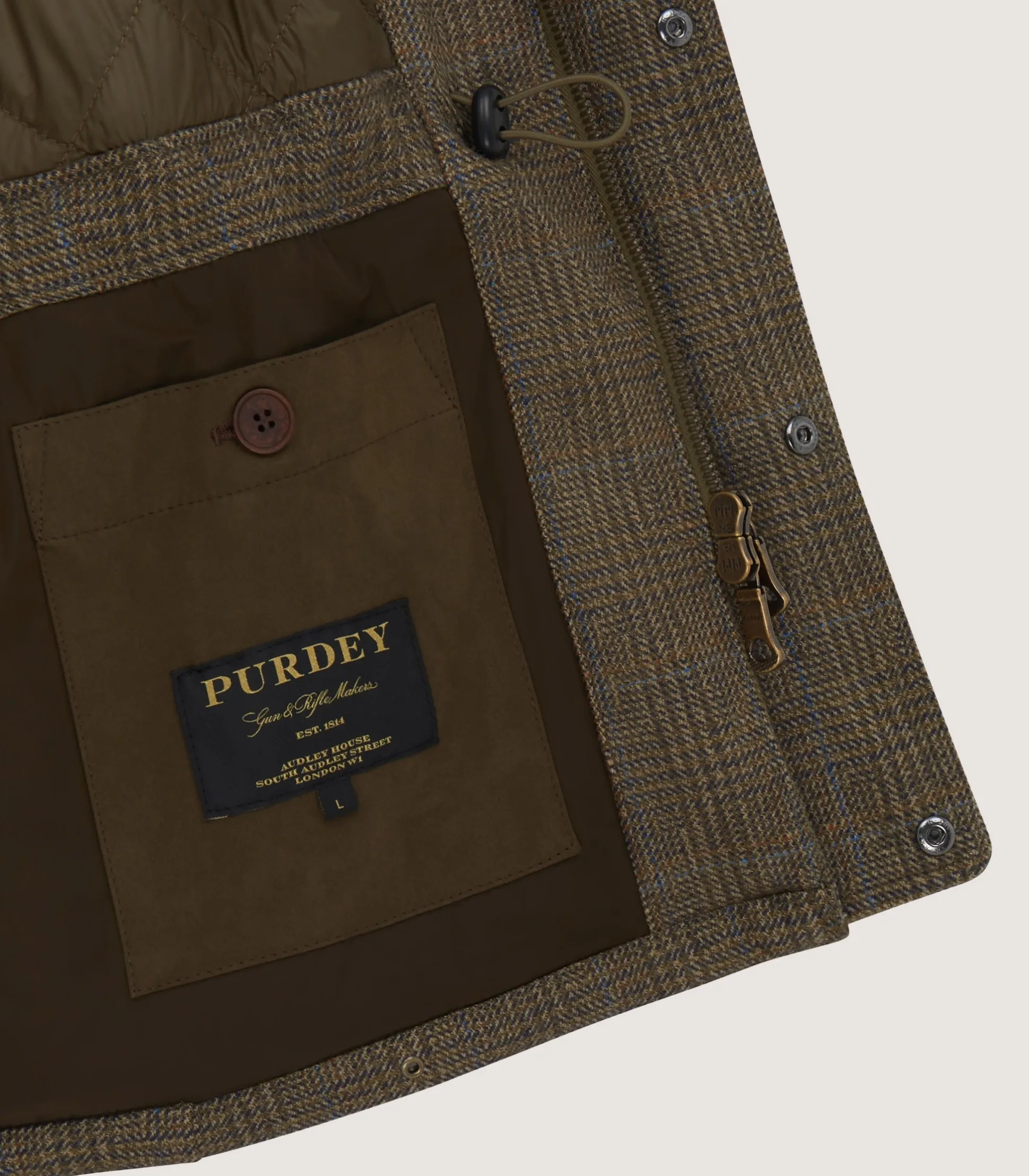 Men's Tweed Raglan Field Coat in Morlich