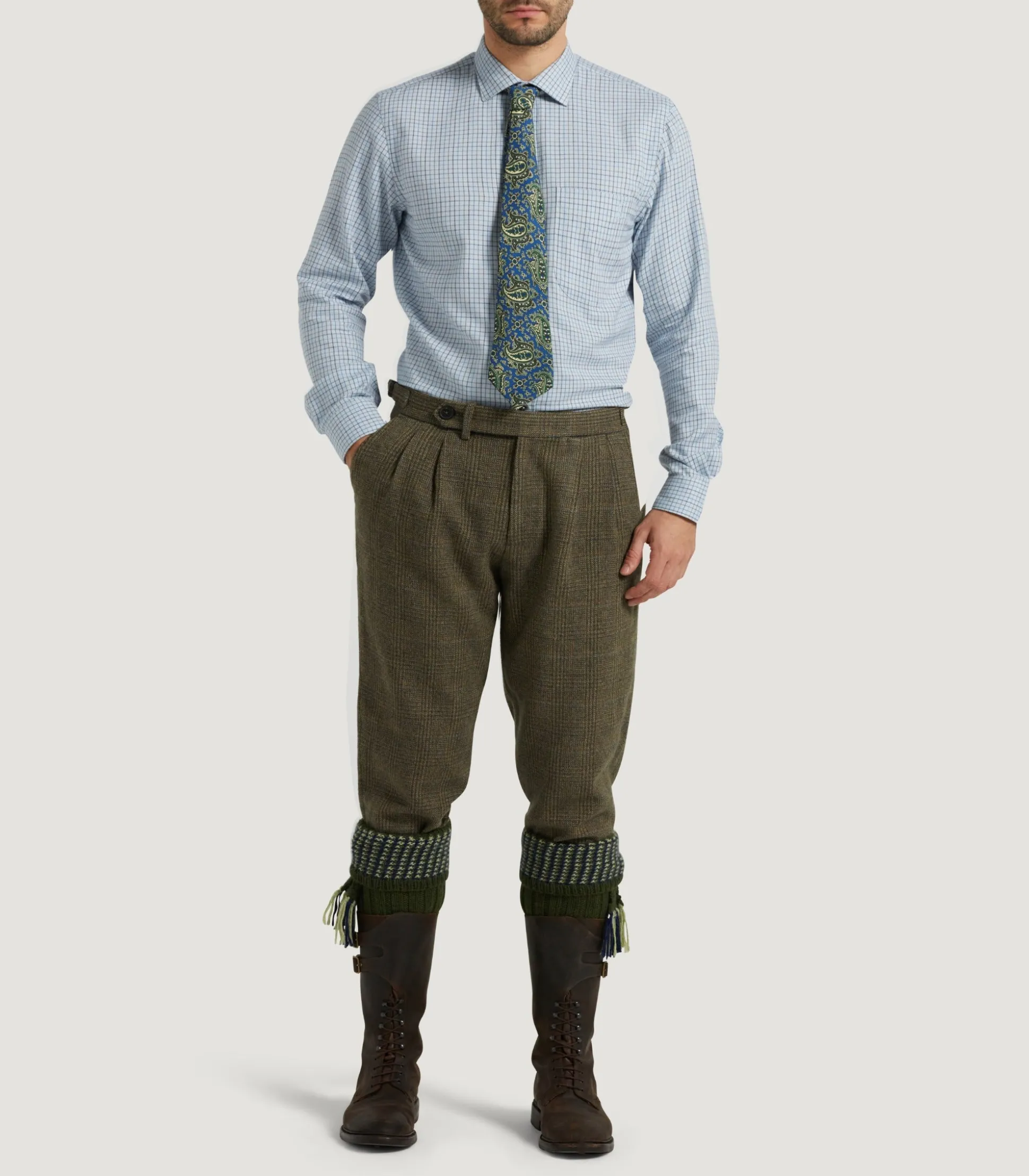 Men's Tweed Two Pleat Breek With Storm Cuff In Morlich