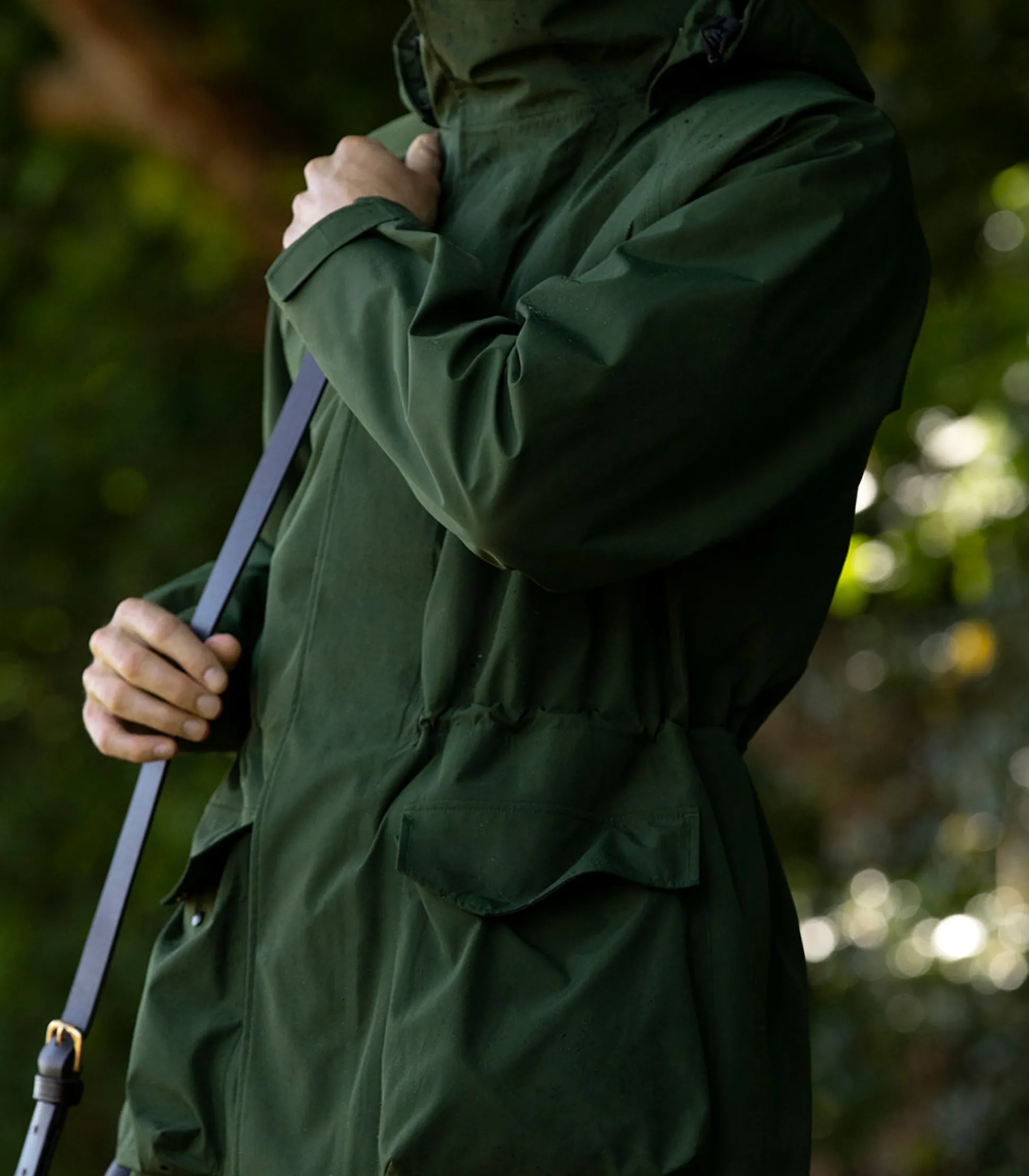 Men's Wiltshire Lightweight Coat In Pine Green