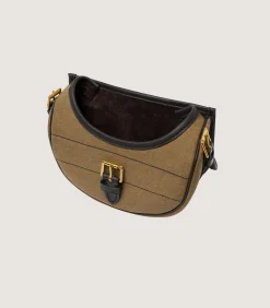 Nettle Canvas Cartridge Bag In Moss Green
