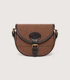Nettle Canvas Cartridge Bag In Walnut
