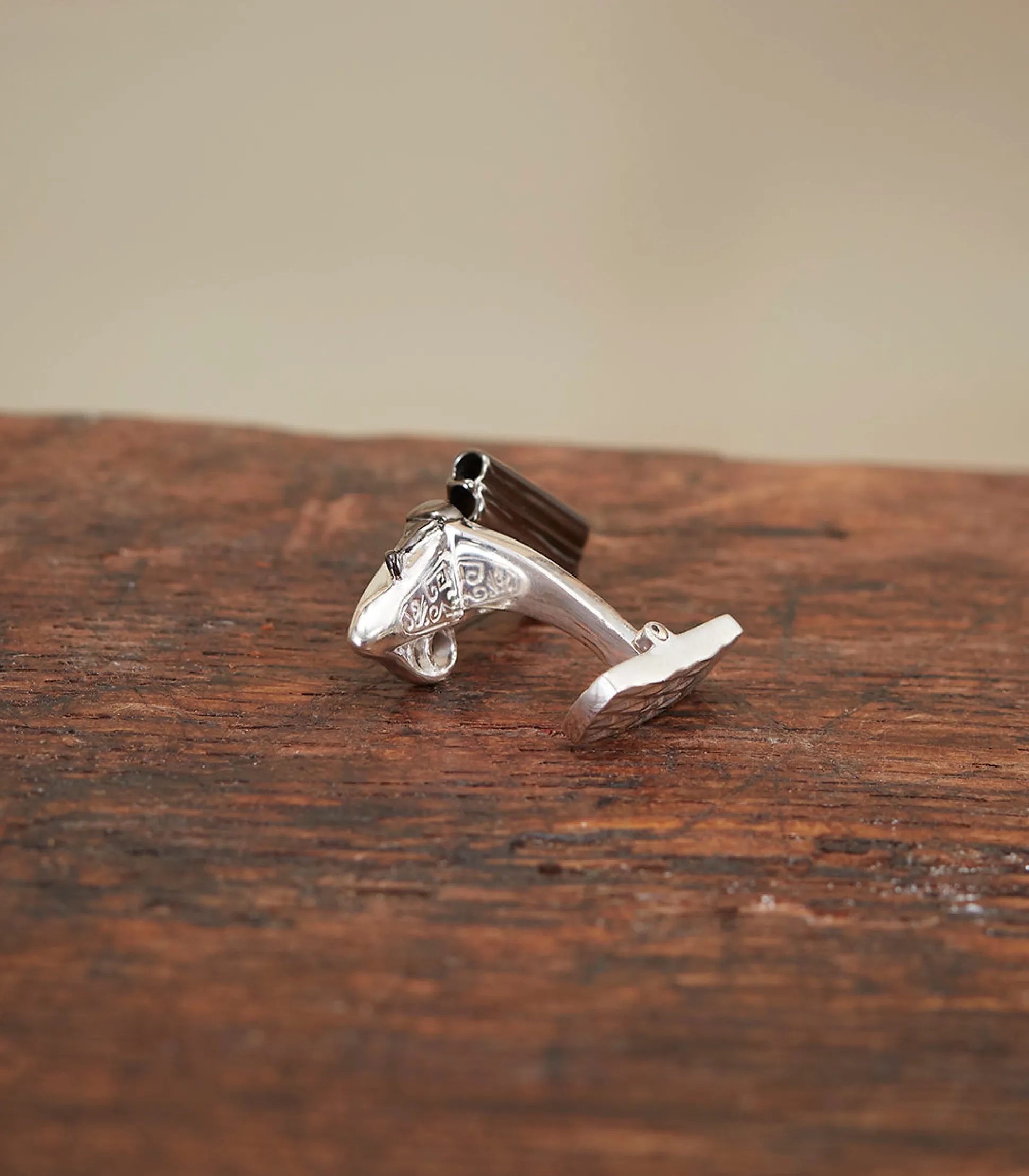 Over-And-Under Silver Cufflinks In Silver