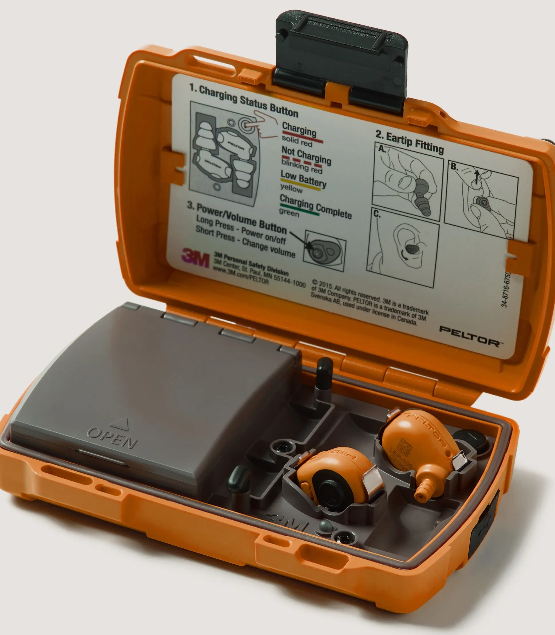 Peltor Electronic Earplug Lep-200 In Orange