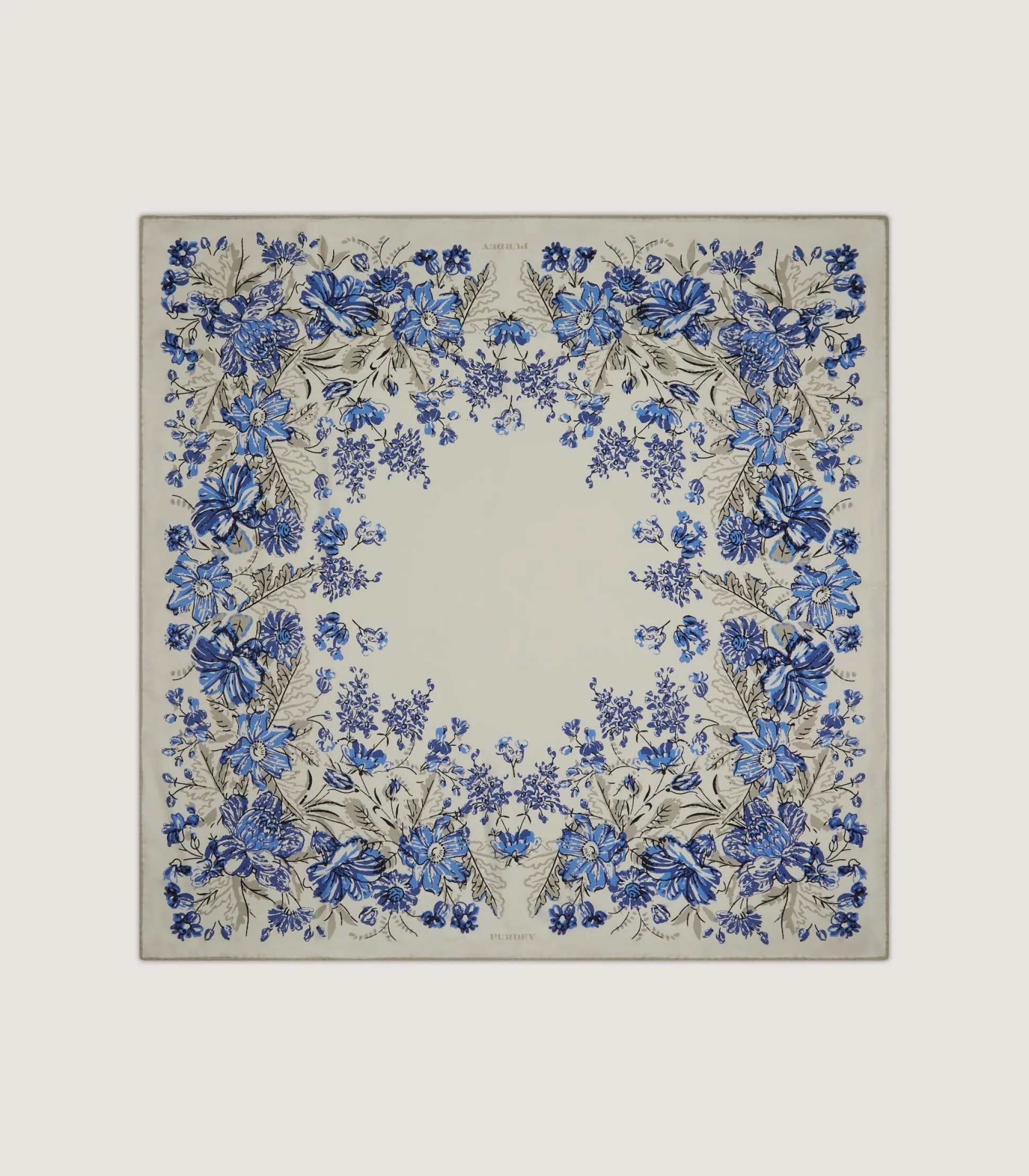 Purdey Floral Scarf in Taupe