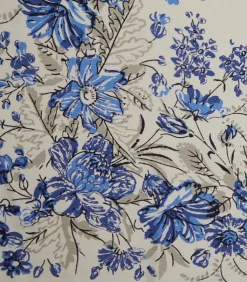 Purdey Floral Scarf in Taupe