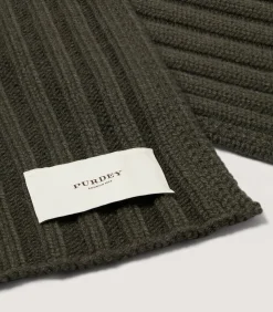 Ribbed Chunk Scarf in Loden