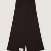 Ribbed Chunky Scarf in Chocolate