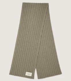 Ribbed Chunky Scarf in Sage