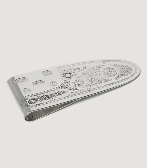 Silver Sidelock Money Clip In Silver