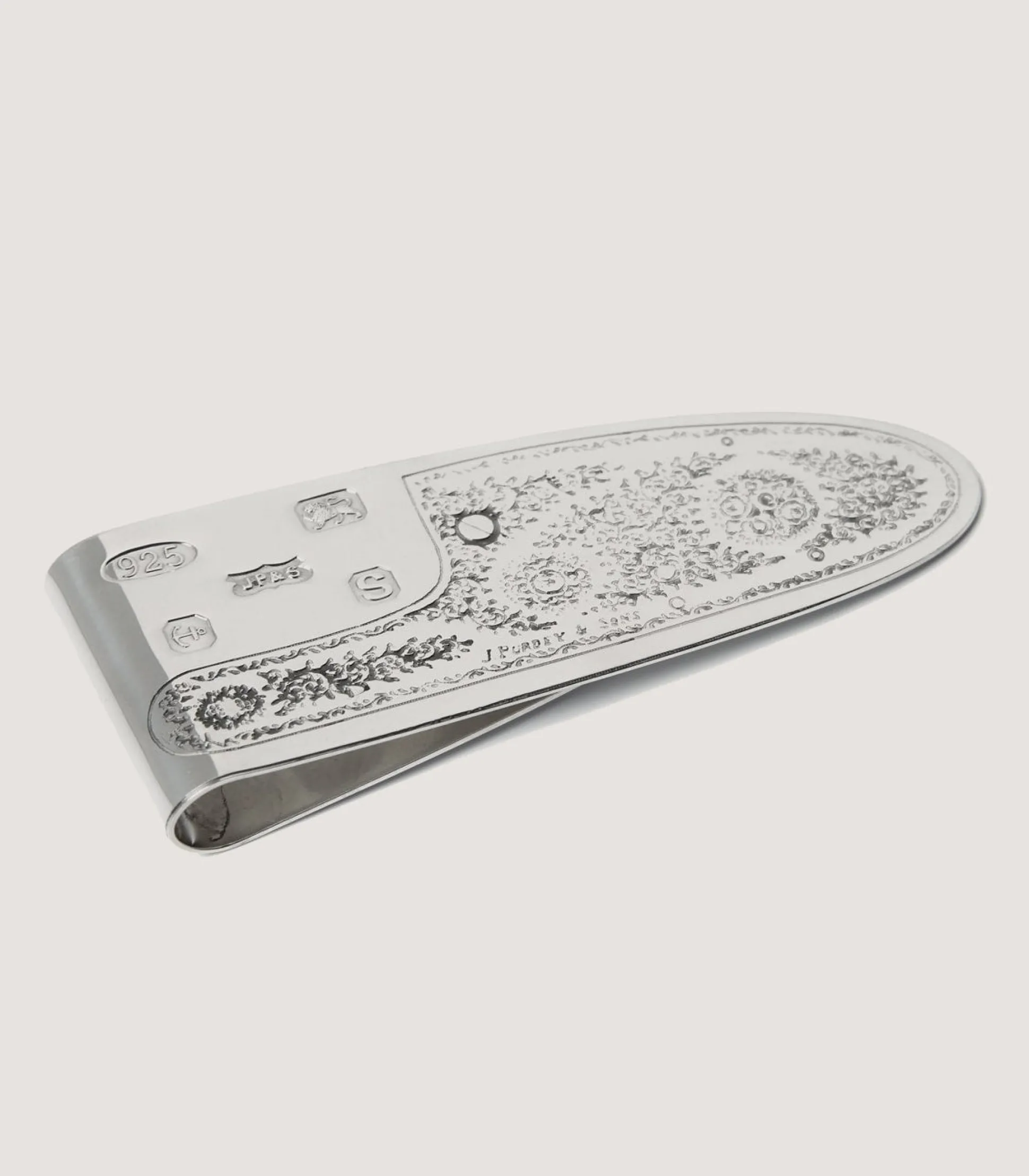 Silver Sidelock Money Clip In Silver